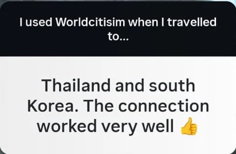Review: Thailand and South Korea — connection worked very well